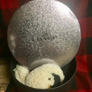 Coach shearling earmuffs NWT